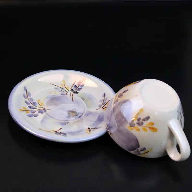 ست فنجان و نعلبکی سرامیکی مدل لاستر