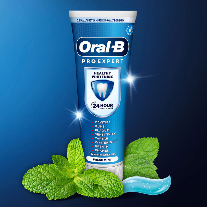 خمیر دندان اورال-بی مدل PRO-EXPERT HEALTHY WHITENING  حجم 75 میلی لیتر