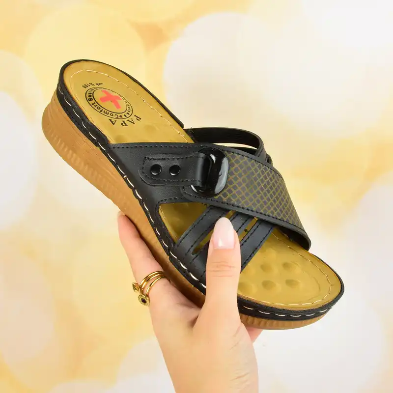 دمپایی زنانه مدل طبی ماساژور کمربندی BK.4021