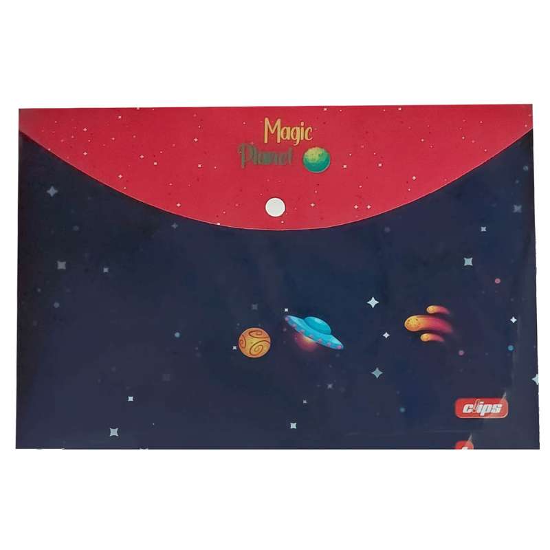 پوشه دکمه دار کلیپس مدل فانتزی طرح کهکشان پوشه دکمه دار کلیپس مدل فانتزی طرح کهکشان