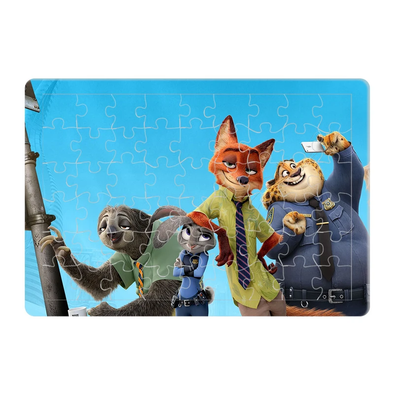 پازل 54 تکه هومرو مدل PL880 طرح انیمیشن زوتوپیا