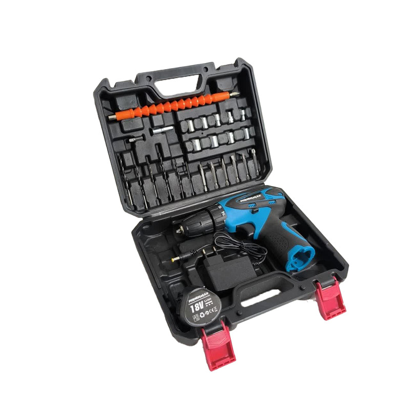 مجموعه 28 عددی پیچ گوشتی شارژی پاورمکس مدل 18V-single battery