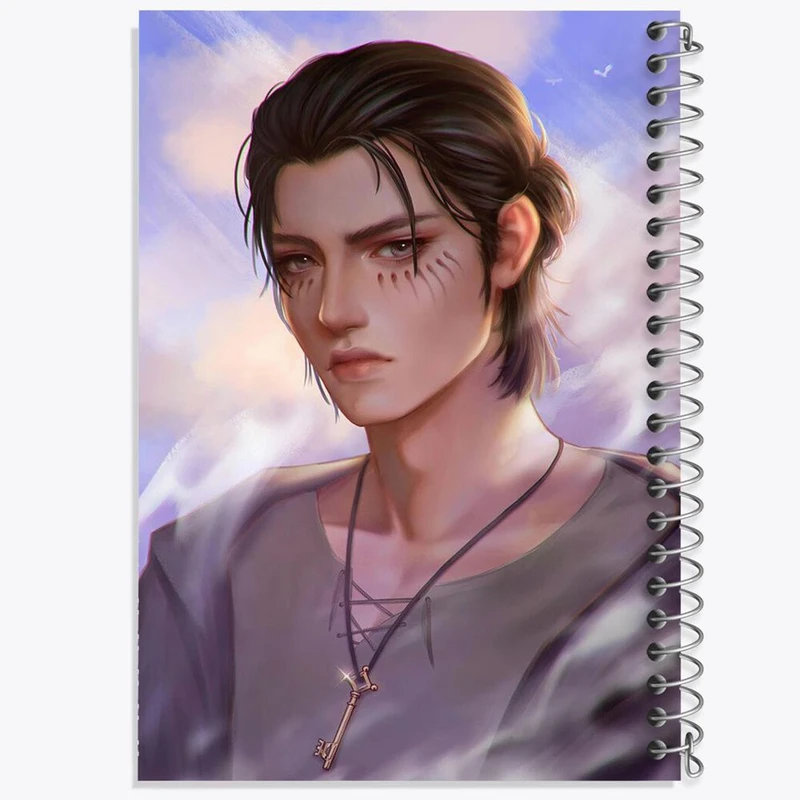 دفتر مشق 100 برگ خندالو طرح ارن یگر انیمه اتک آن تایتان Attack on Titan کد 11020