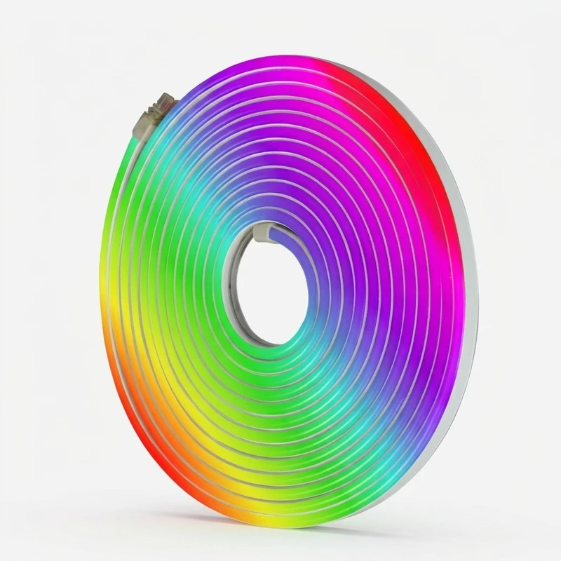 ریسه نئون فلکسی مدل RGB کد 12v طول 2 متر