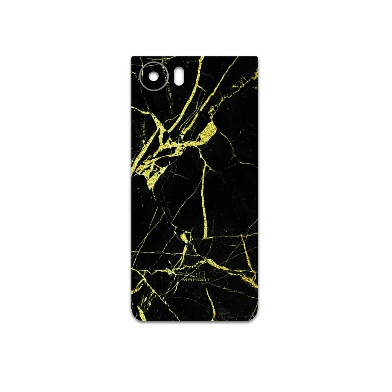 برچسب پوششی ماهوت مدل Graphite-Gold-Marble مناسب برای گوشی موبایل بلک بری KEYONE