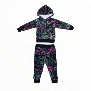 ست هودی و شلوار دخترانه مدل 859