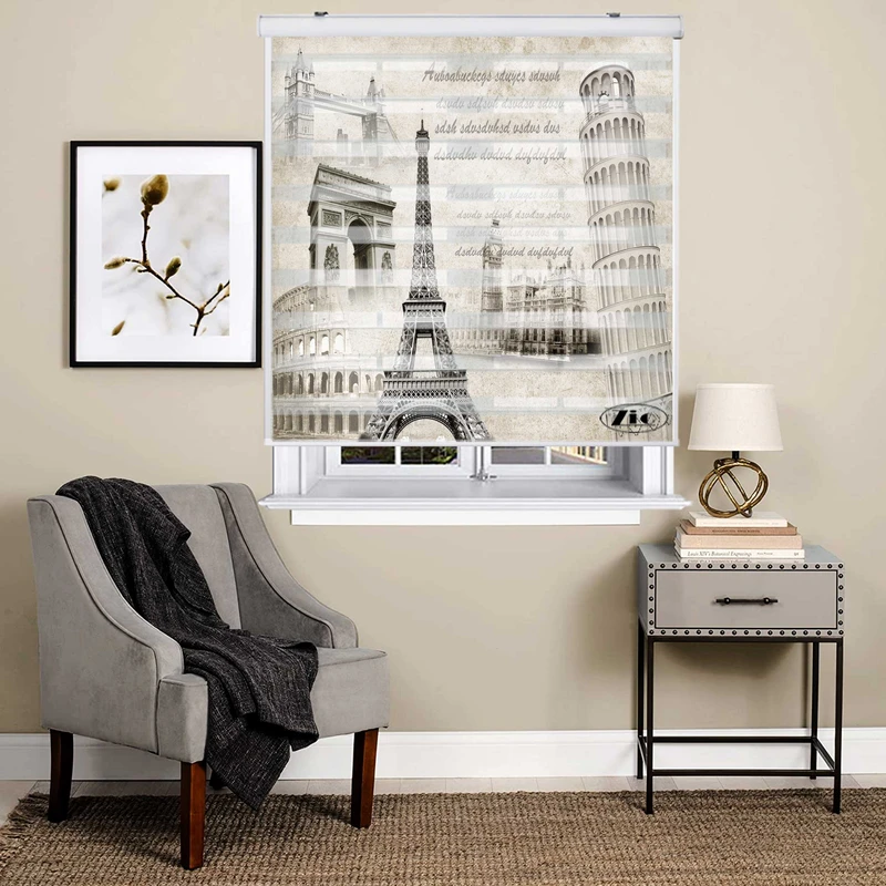 پرده زبرا زیو کد C2046 سایز 150x150 سانتی متر