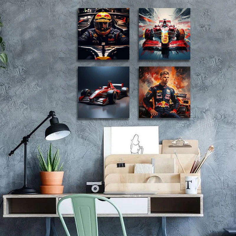 تابلو شاسی بکلیت طرح اتومبیل مسابقه رالی مدل SH-1201  مجموعه 4 عددی