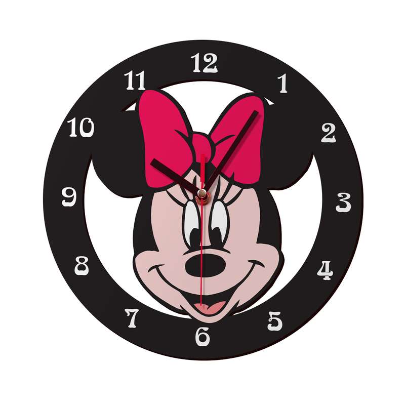 ساعت دیواری کودک باروچین مدل Minnie mouse