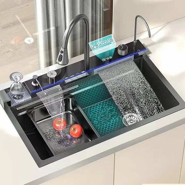 سینک ظرفشویی مدل پیانویی اسمارت توکار