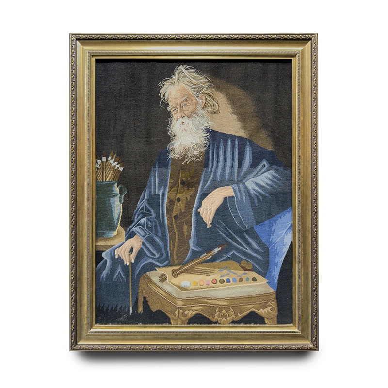 تابلو فرش دستباف طرح بهلول نقاش کد 3456