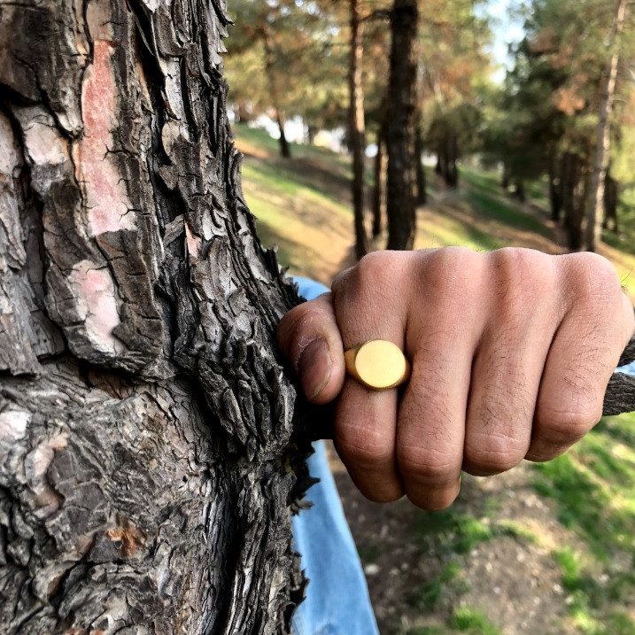 انگشتر مردانه مدل استیل 360