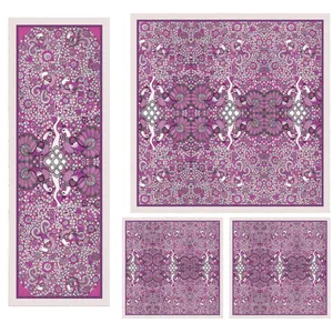 ست رومیزی 4 تکه شمسه نگار مدل SETU12B