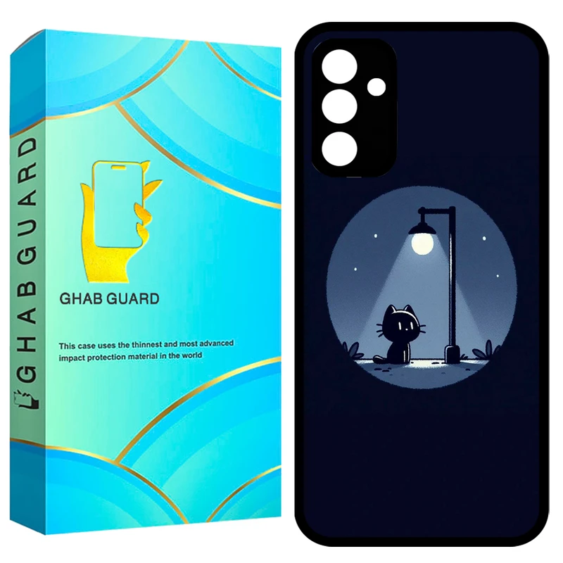 کاور قاب گارد طرح گربه و شب مدل GCHPA34 مناسب برای گوشی موبایل سامسونگ Galaxy A34 5G