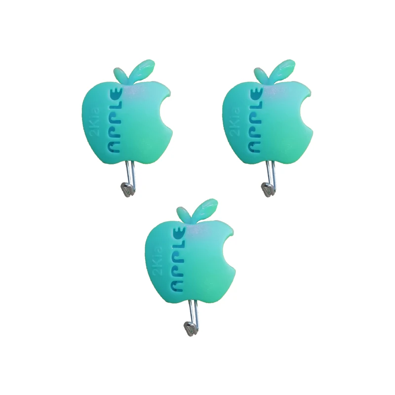 آویز حوله و دستمال طرح سیب مدل s15 بسته 3 عددی