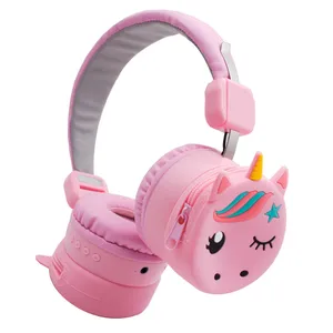 هدفون بلوتوثی طرح فانتزی تک شاخ مدل Unicorn AH-807B