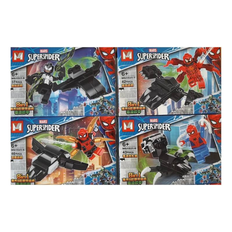 ساختنی 327 تکه سوپر اسپایدر مدل MG1521 مجموعه 8 عددی