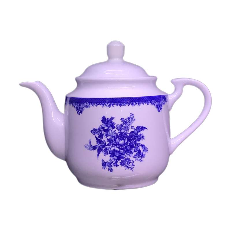 قوری چینی زرین ایران مدل استوانه 8 فلورانس درجه یک