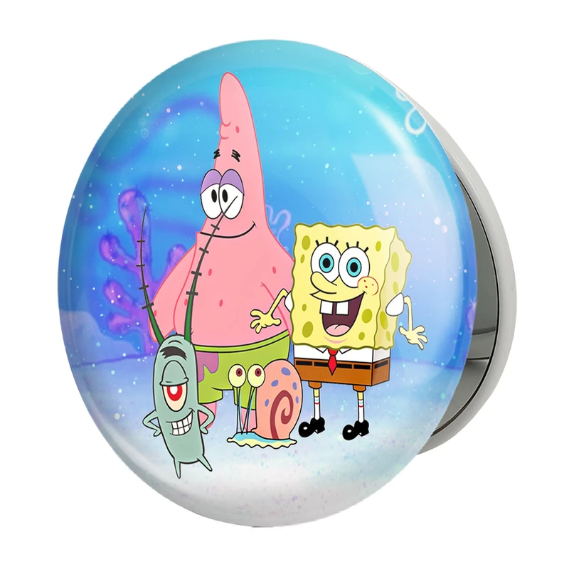 آینه جیبی خندالو طرح باب اسفنجی مدل تاشو کد 4744 