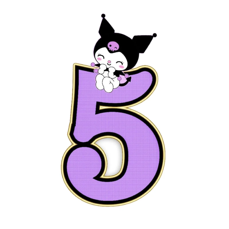 استیکر پارچه و لباس پاد آفرین مدل کارتونی کورومی Kuromi جذاب کد 959