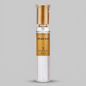 عطر جیبی زنانه صندل مدل Dylan blue با رایحه خنک حجم 25 میلی‌لیتر