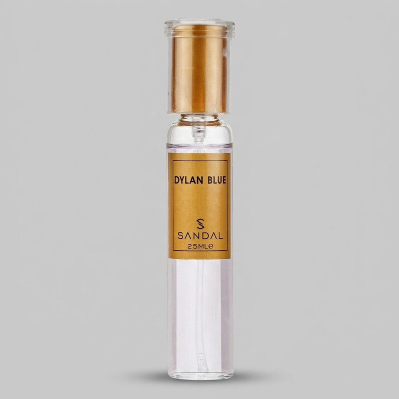 عطر جیبی زنانه صندل مدل Dylan blue با رایحه خنک حجم 25 میلی‌لیتر