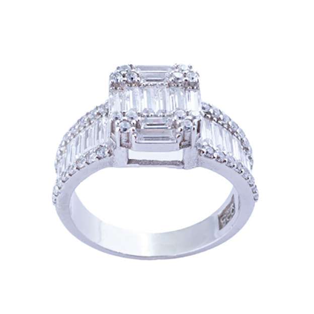 انگشتر نقره زنانه مدل AVN_R104 