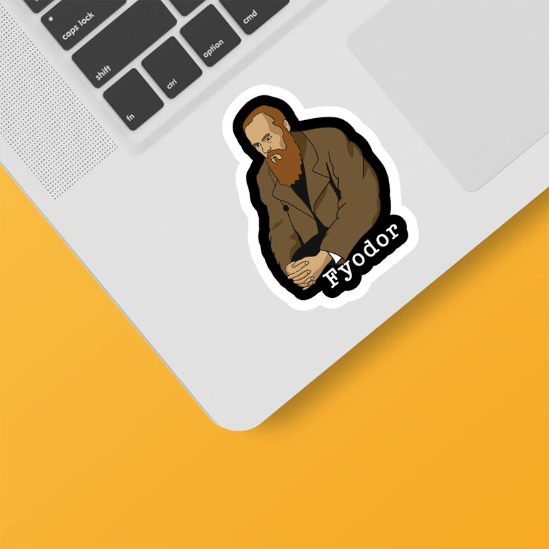 استیکر لپ تاپ و موبایل بووم طرح Fyodor کد CP28