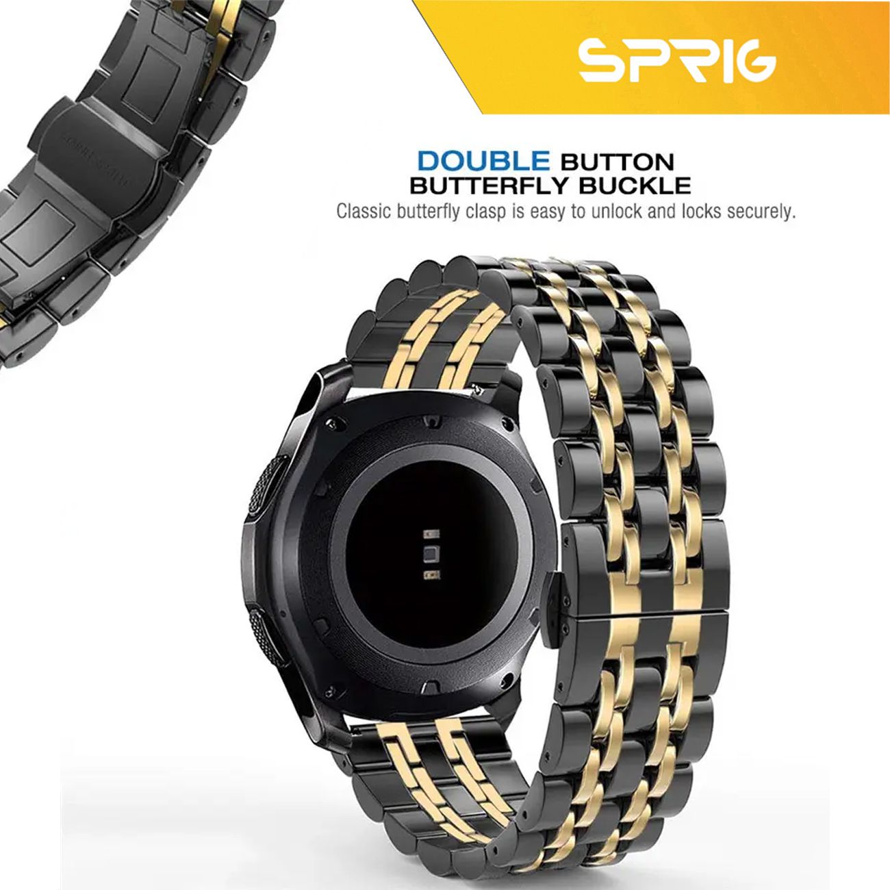 بند اسپریگ مدل 7Bid Luxury مناسب برای ساعت هوشمند سامسونگ Galaxy Watch Active 2 40mm / Active 2 44mm / Watch 3 size 41mm / Galaxy Watch 4 40mm / watch 4 42mm / watch 4 44mm / watch 4 46mm -  - 6