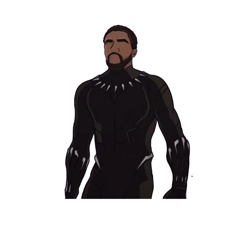 استیکر لپ تاپ و موبایل مدل سریال طرح پلنگ سیاه اونجرز مارول Black Panther Avengers Marvel کد 4755