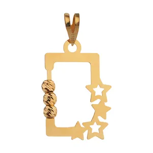 آویز گردنبند طلا 18 عیار زنانه الن نار مدل 1593