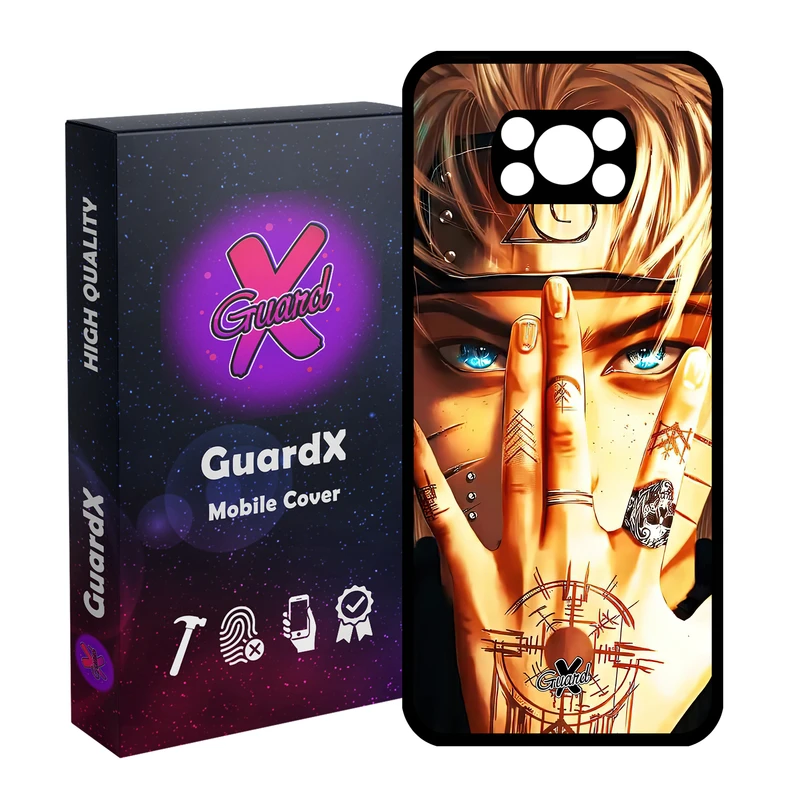 کاور گارد ایکس طرح Naruto Anime مدل Glass10452 مناسب برای گوشی موبایل شیائومی Poco X3 NFC/Poco X3/Poco X3 Pro
