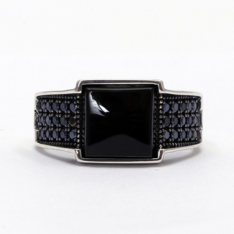 انگشتر نقره مردانه مدل GTA-473