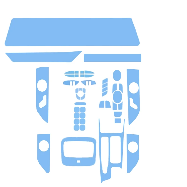 برچسب محافظ تریم داخلی خودرو مدل فول ست مناسب برای آریزو 8 مجموعه 24 عددی