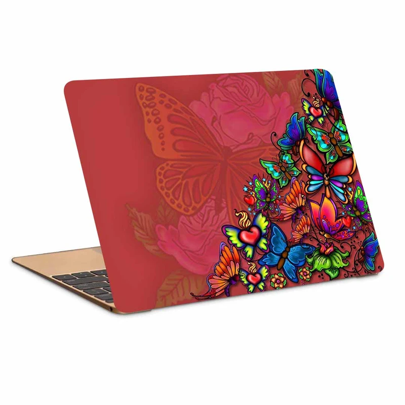 استیکر لپ تاپ طرح Butterflies کد N-73 مناسب برای لپ تاپ 15.6 اینچ