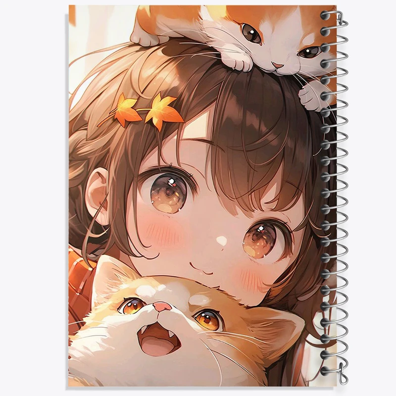 دفتر شطرنجی 50 برگ خندالو طرح دخترانه بامزه کد N1737