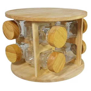 جای ادویه 8 پارچه مدل مکارتی کد 3608 به همراه استند