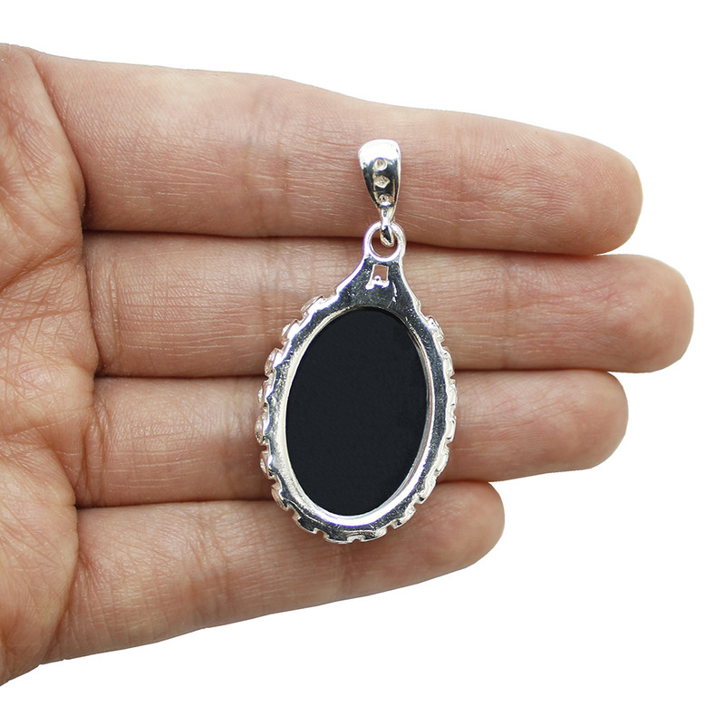 آویز گردنبند نقره زنانه مدل آیة الکرسی و سوره توحید کد 69840