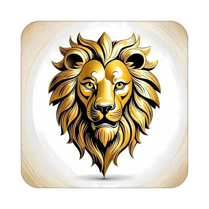 زیر لیوانی کاکتی طرح شیر مدل mp24409