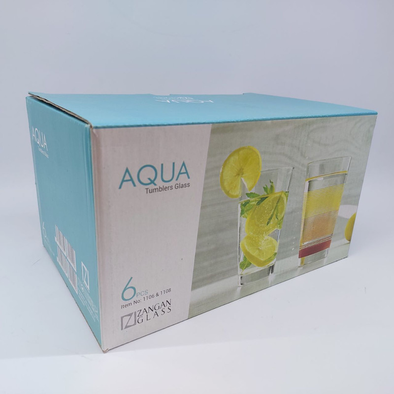 لیوان مدل ساده شفاف بسته 6 عددی