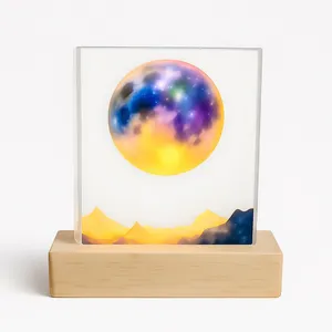 آباژور رومیزی کودک طرح ماه