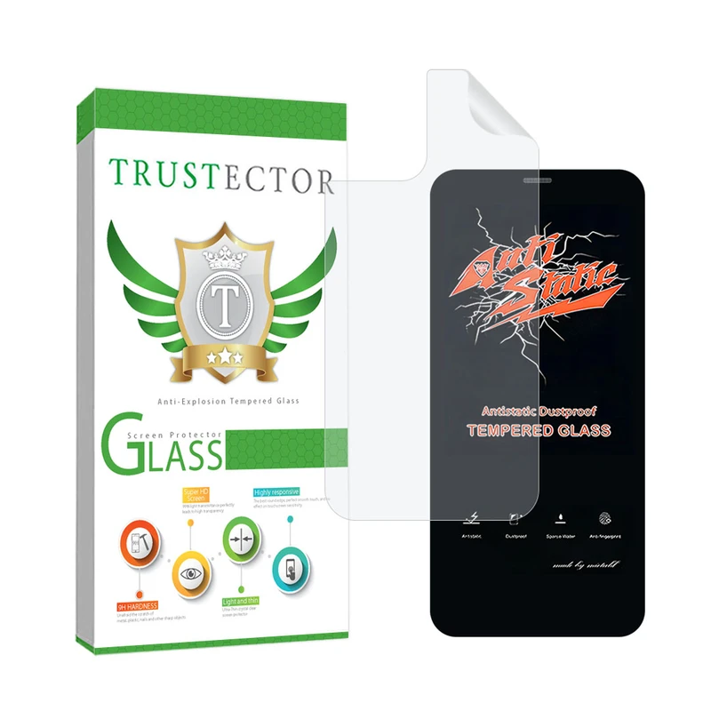 محافظ صفحه نمایش تراستکتور مدل ANTNABKTR مناسب برای گوشی موبایل اپل iPhone 12 Pro Max به همراه محافظ پشت گوشی