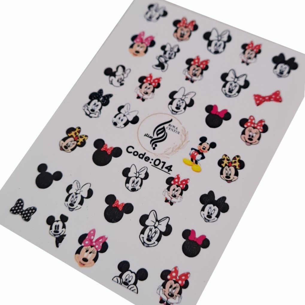 برچسب لنز ناخن رویاسنتر مدل AR 19 مجموعه 6  عددی