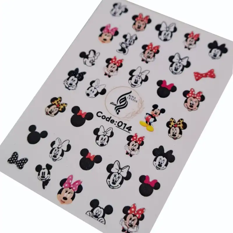 برچسب لنز ناخن رویاسنتر مدل AR 19 مجموعه 6  عددی