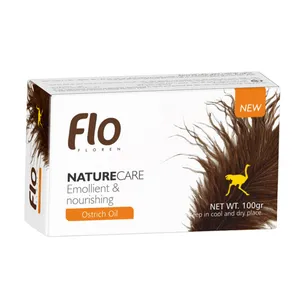 صابون شستشو فلو مدل روغن شتر مرغ وزن 100 گرم