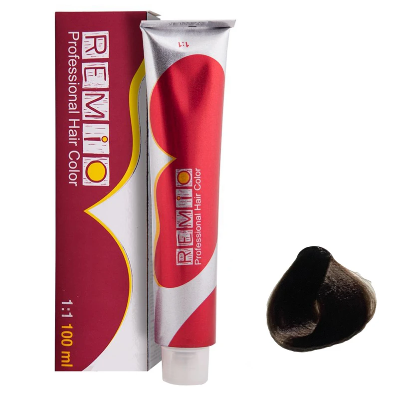 رنگ مو رمیو شماره R4/34 حجم 100 میلی لیتر رنگ نسکافه ای