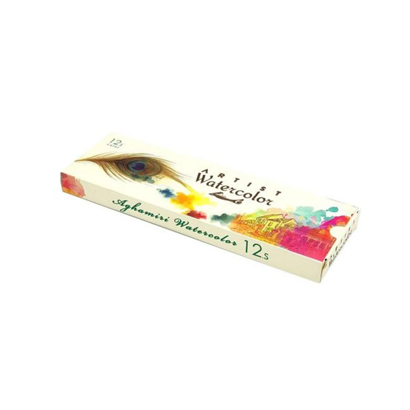 آبرنگ 12 رنگ آقامیری مدل colerful کدW_120