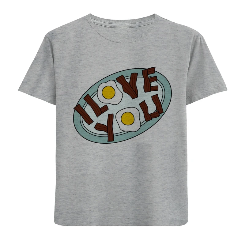 تی شرت آستین کوتاه پسرانه مدل F966 ILOVE