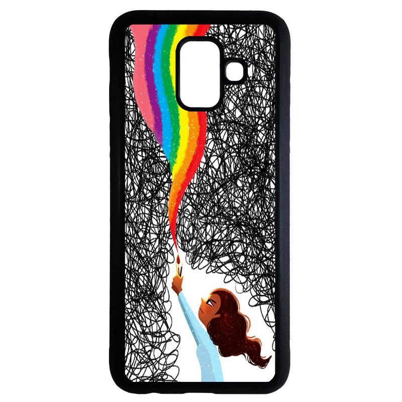 کاور طرح دخترانه کد 6626 مناسب برای گوشی موبایل سامسونگ galaxy a6 plus