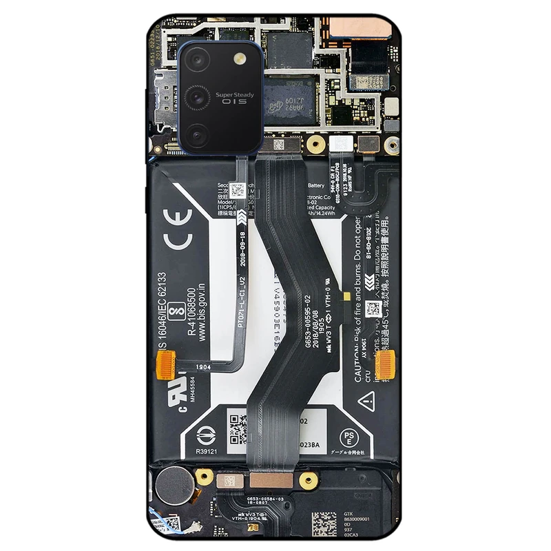 کاور مگافون طرح برد موبایل مدل 8004 مناسب برای گوشی موبایل سامسونگ Galaxy S10 Lite         